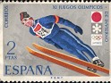 Spain - 1972 - Sapporo Xi Winter Olympic Games - 2 PTA - Multicolor - Sport, Sky - Edifil 2074 - 0